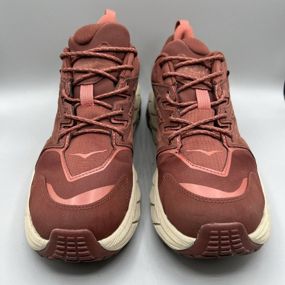 Hoka Womens Red Anacapa GTX Trail Running Hiking Goretex Shoes Sz US‎ 11B VIBRAM - Picture 2 of 12